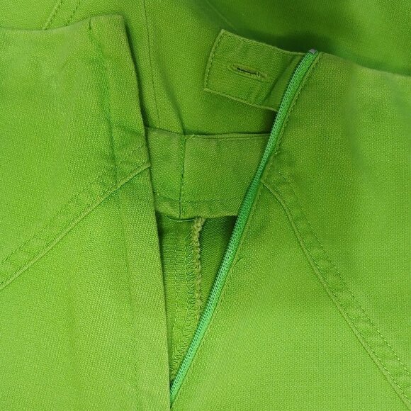 SUSAN BRISTOL GREEN CORDUROY SKIRT, DIAGONAL STITCHING, SIZE 6, WOMENS - Picture 6 of 6